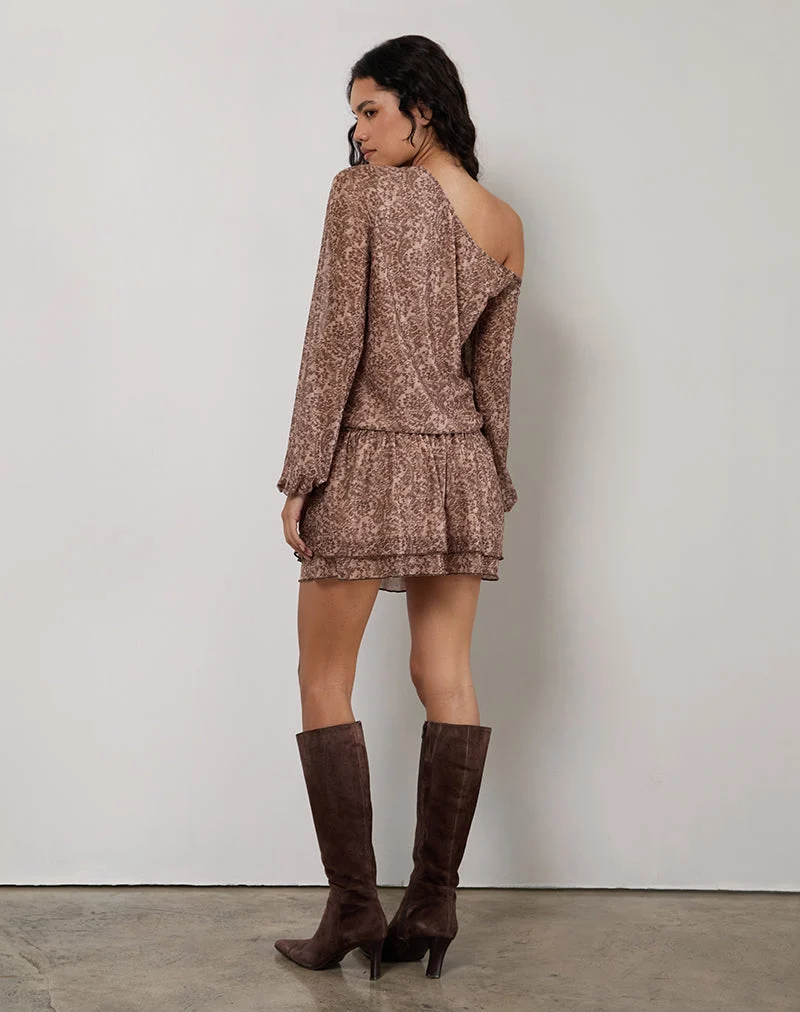 Papinka Kleid aus Mesh Vintage Paisley Rosa