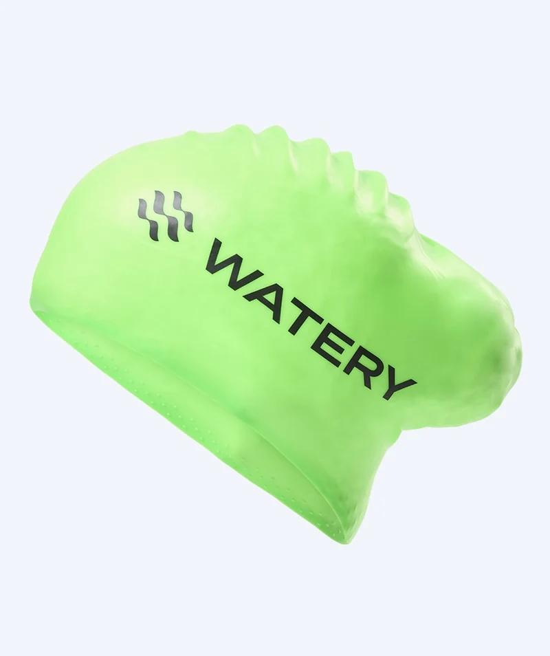 Watery Badekappe für langes Haar - Signature - Grün