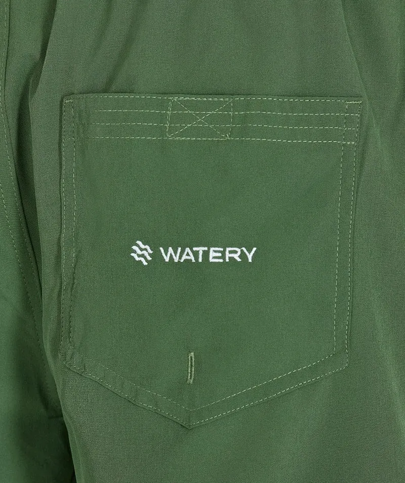 Watery Badeshorts für Herren - Signature Eco - Dust Green