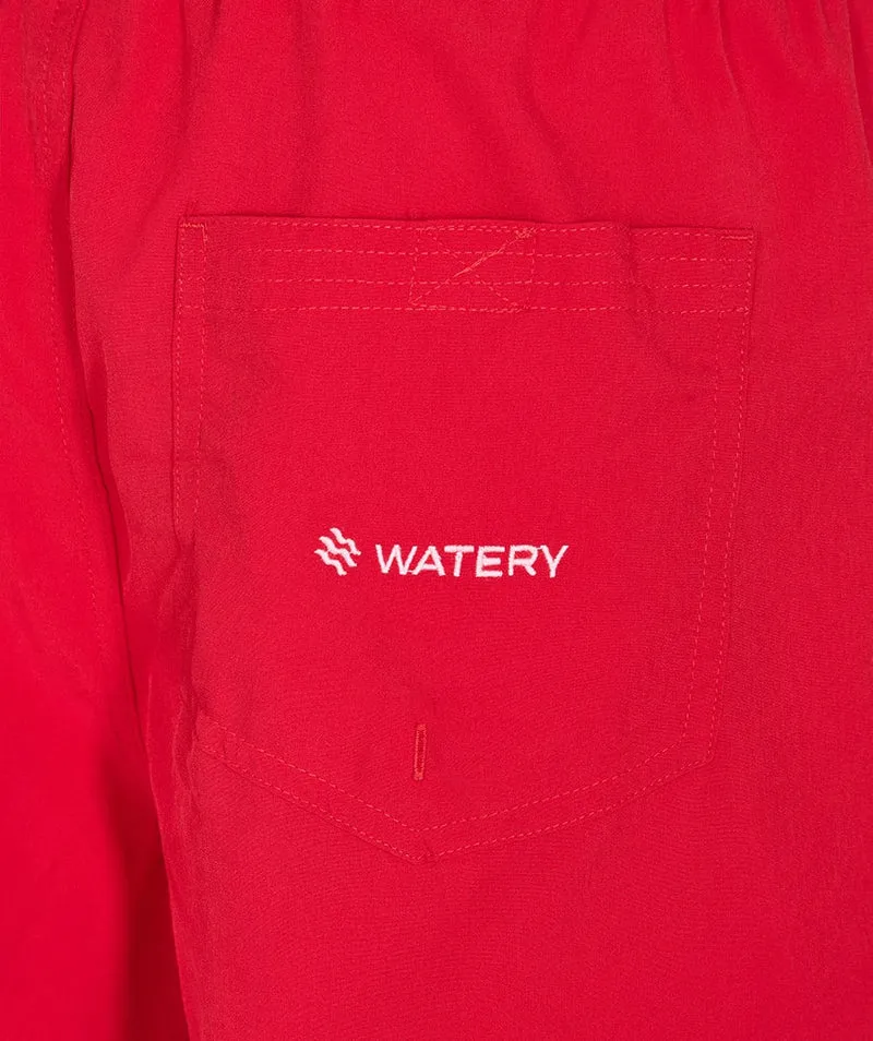 Watery Badeshorts für Herren - Signature Eco - Rot