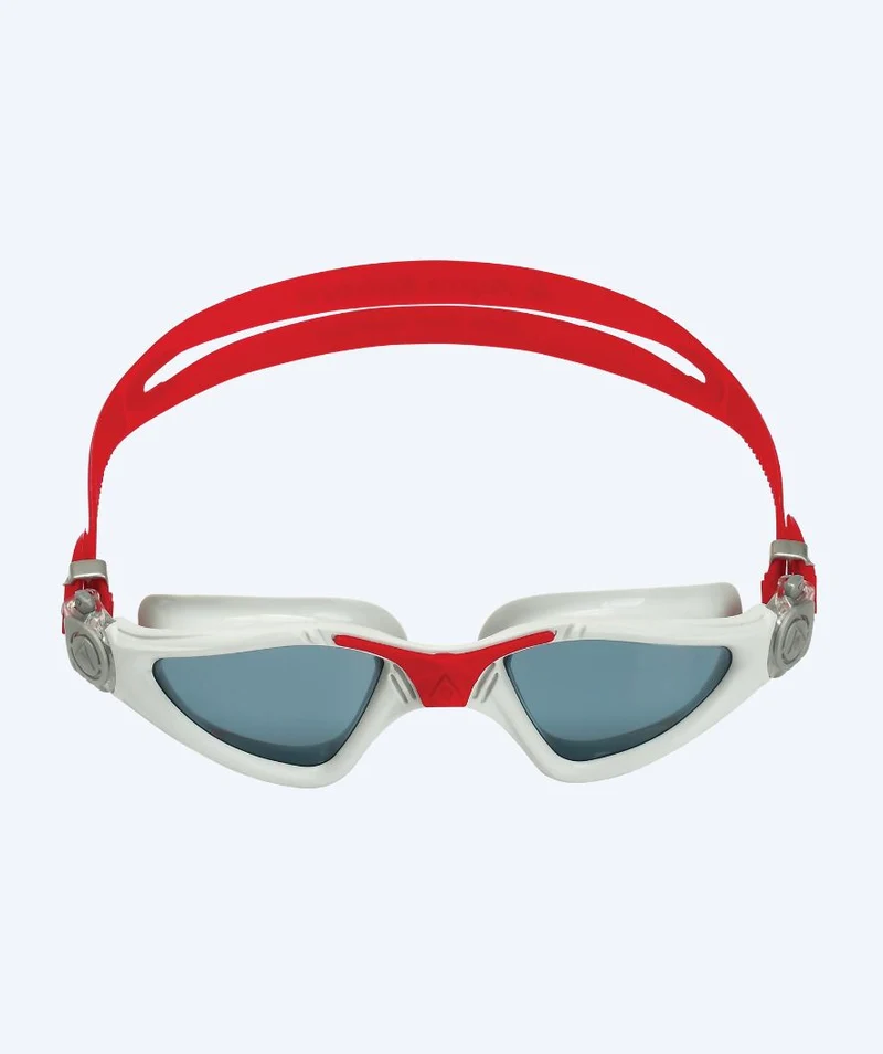 Aquasphere Taucherbrille für Hobbytaucher - Kayenne - Weiß/Rot (Smoke Scheiben)