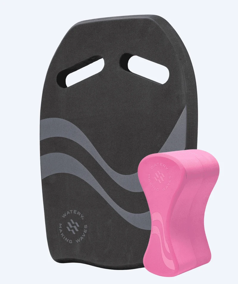 Watery Set mit Pull Buoy und Schwimmbrett - Heat