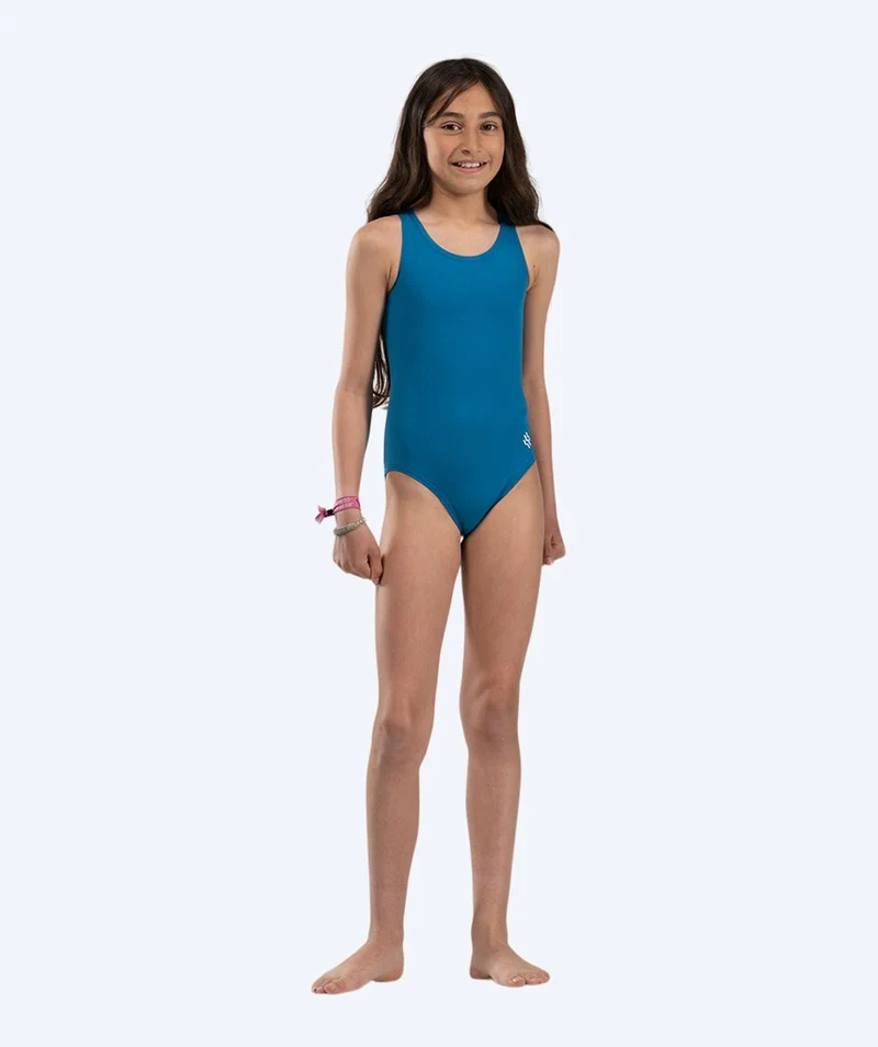 Watery Badeanzug für Mädchen - Eco Poolparty - Nordic Blue