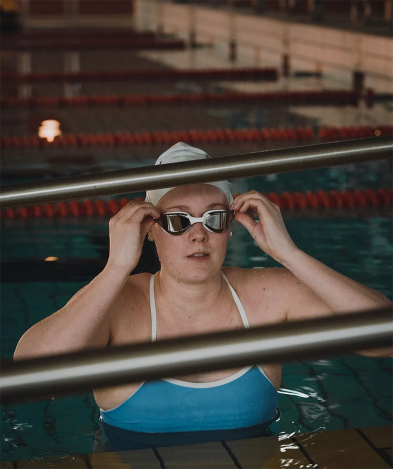 Watery Schwimmbrille - Instinct Mirror - Lila/Silber