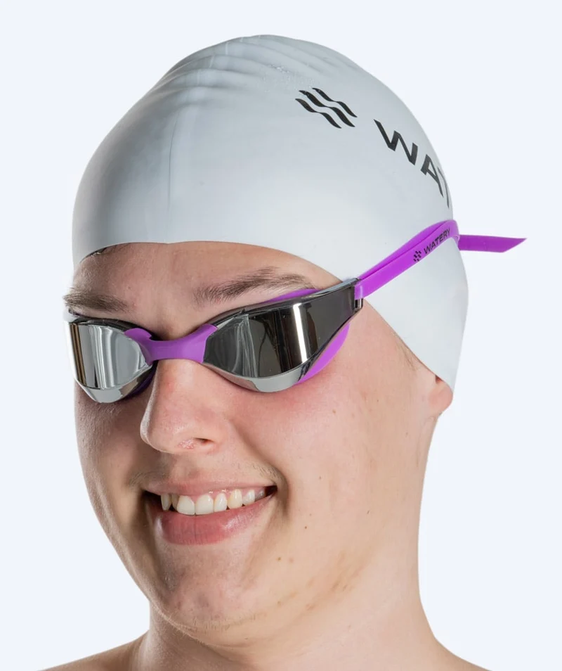 Watery Schwimmbrille - Instinct Mirror - Lila/Silber