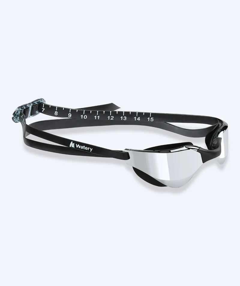 Watery Schwimmbrille - Instinct Mirror - Schwarz/Silber