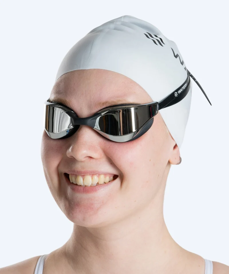 Watery Schwimmbrille - Instinct Mirror - Schwarz/Silber