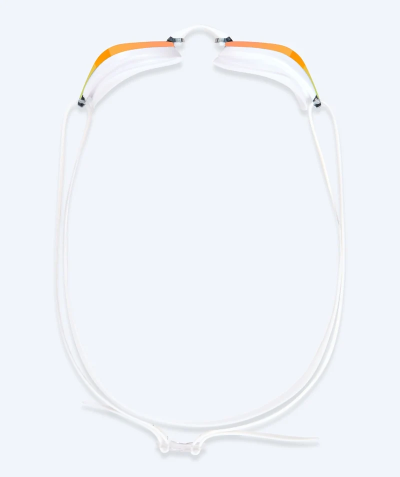 Watery Elite Schwimmbrillen - Poseidon Mirror - Weiß/Gold