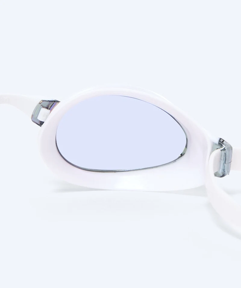 Watery Elite Schwimmbrillen - Poseidon Mirror - Weiß/Gold