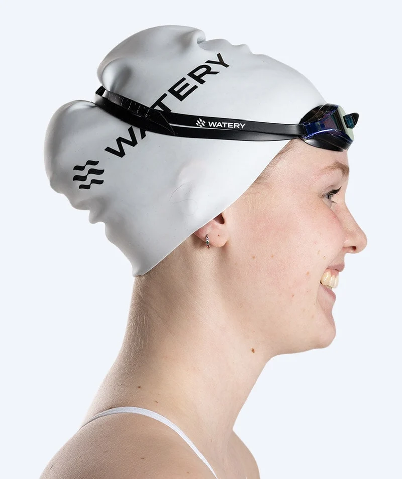 Watery Elite Schwimmbrillen - Poseidon Mirror - Schwarz/Gold