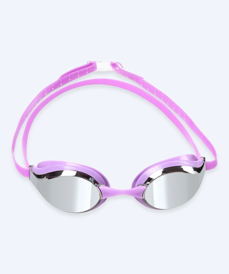 Watery Elite Schwimmbrillen - Poseidon Mirror - Lila/Silber