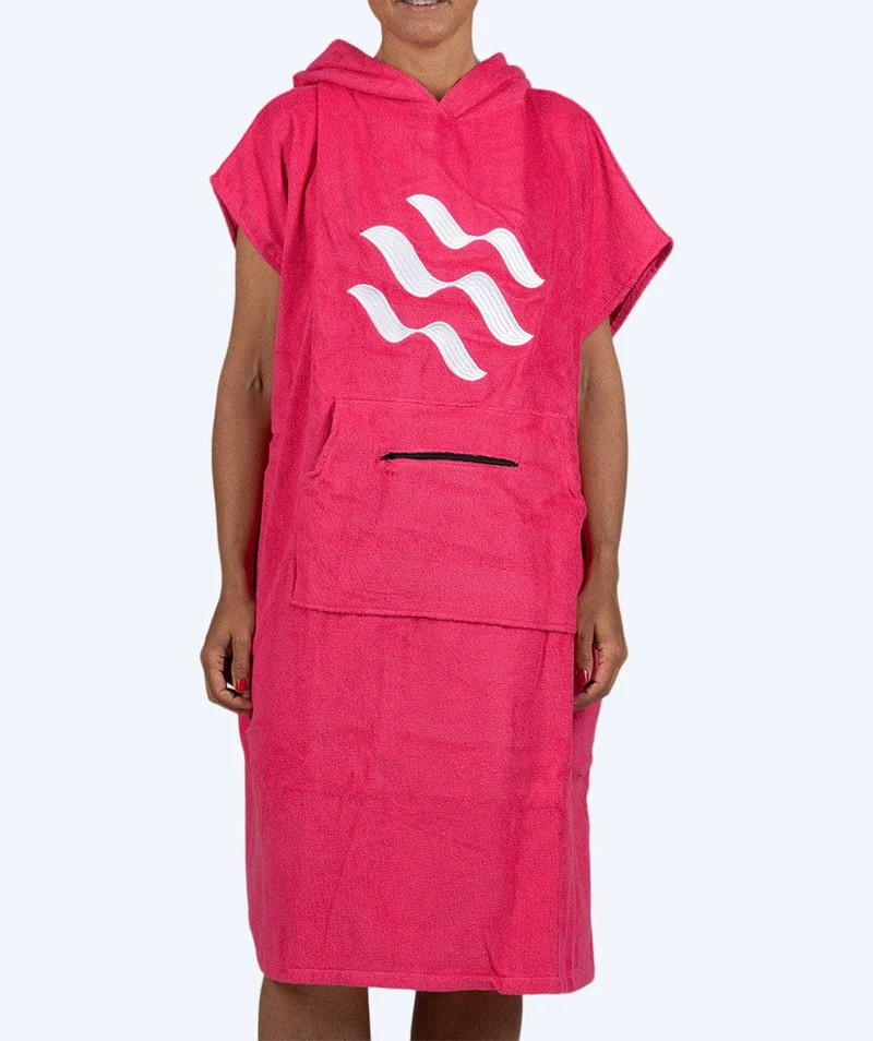 Watery Badeponcho für Erwachsene - Baumwolle - Rosa
