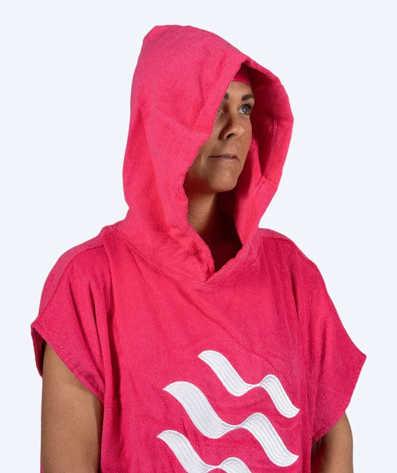 Watery Badeponcho für Erwachsene - Baumwolle - Rosa