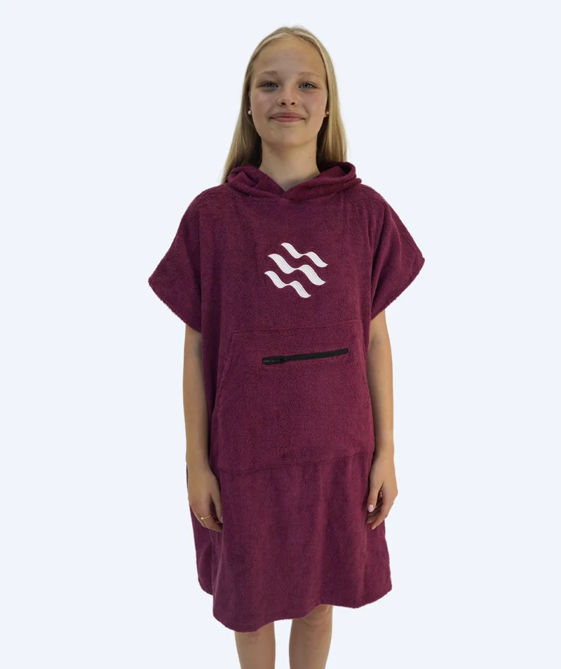 Watery Badeponcho für Junioren (6-15) - Baumwolle - Lila