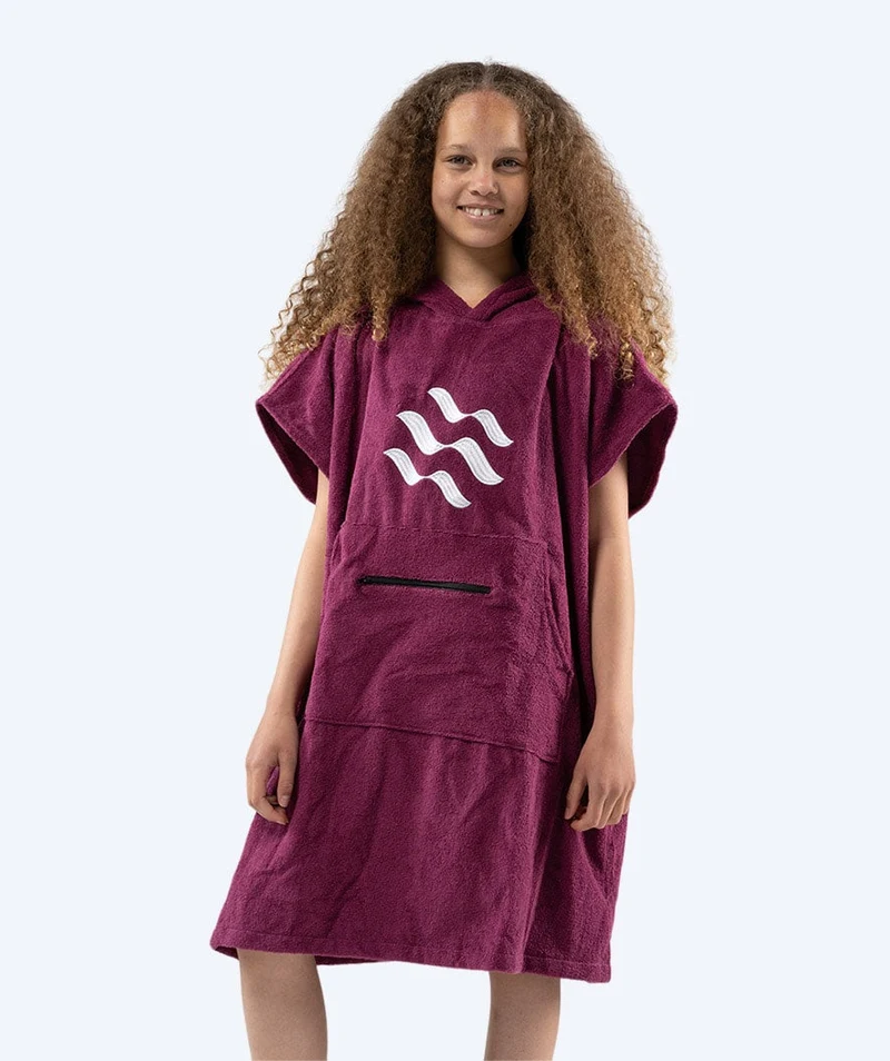 Watery Badeponcho für Junioren (6-15) - Baumwolle - Lila