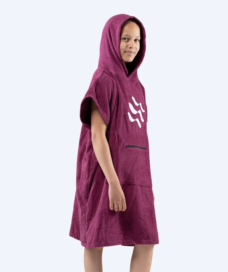 Watery Badeponcho für Junioren (6-15) - Baumwolle - Lila