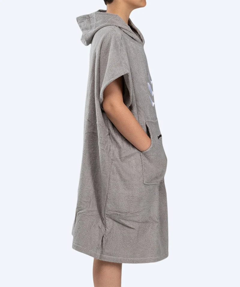Watery Badeponcho für Junioren (6-15) - Baumwolle - Grau