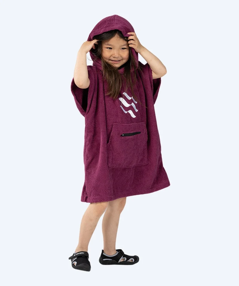 Watery Badeponcho für Kinder (1-6) - Baumwolle - Lila
