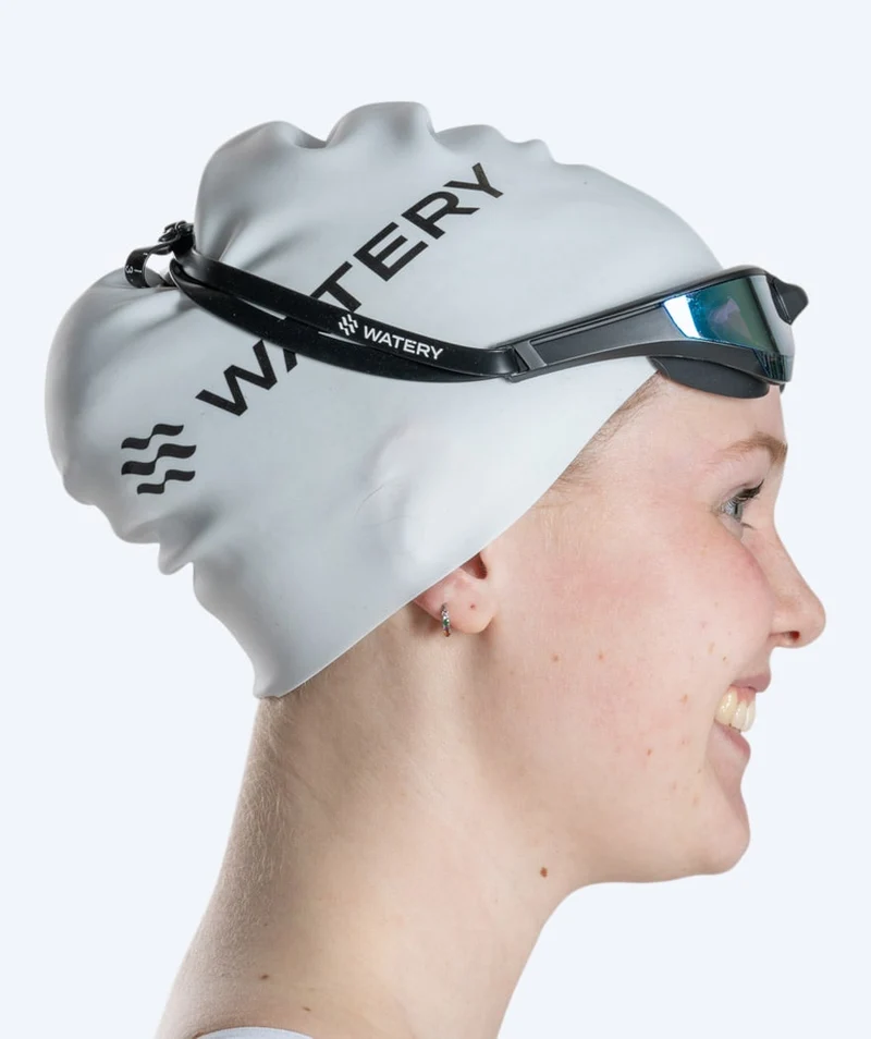 Watery Schwimmbrille - Instinct Elite Mirror - Schwarz/Blau