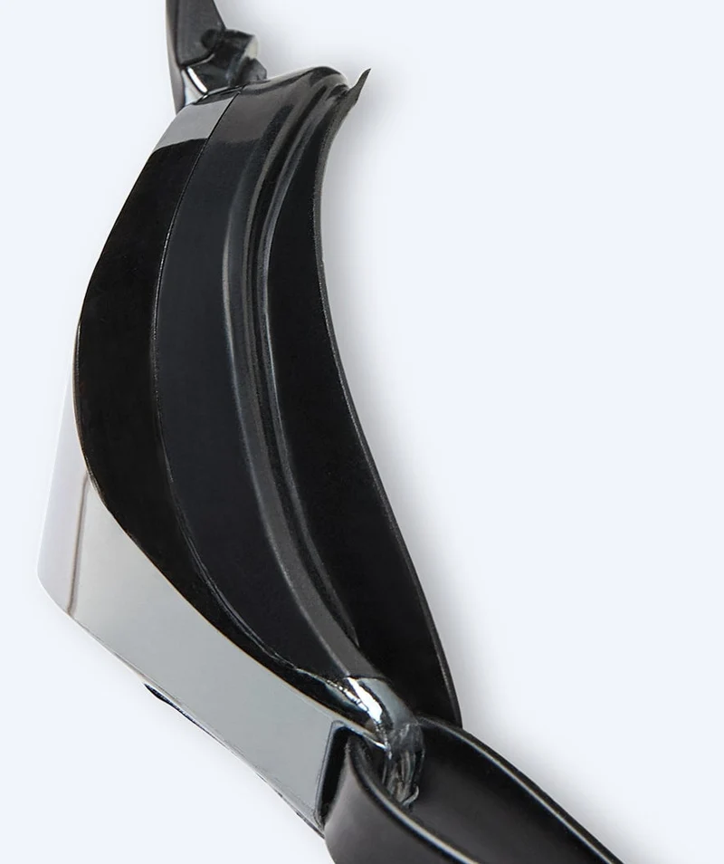 Watery Elite Schwimmbrillen - Poseidon Mirror - Schwarz/Silber