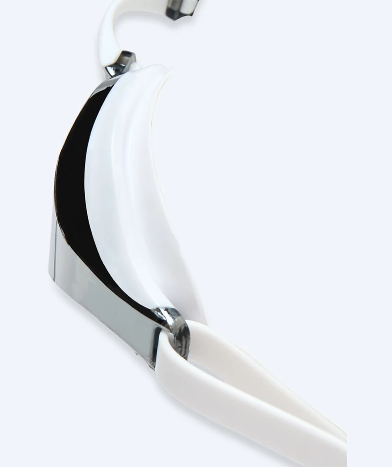 Watery Elite Schwimmbrillen - Poseidon Mirror - Weiß/Silber
