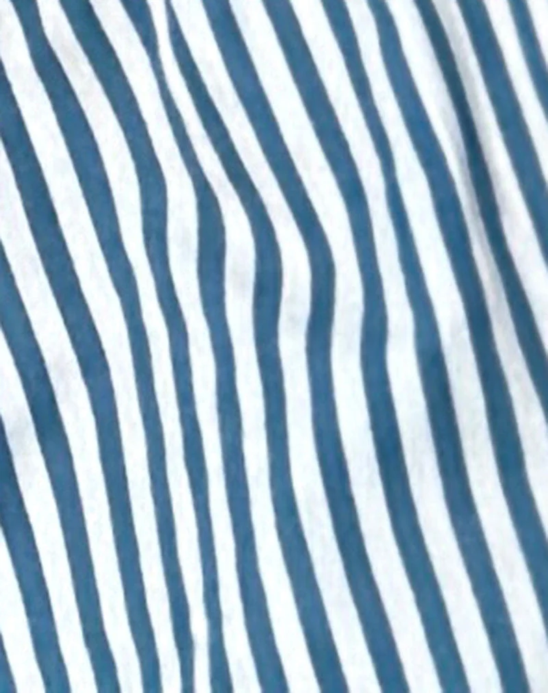 Tiga Bralette in kleinem Streifen Vertikal Blau