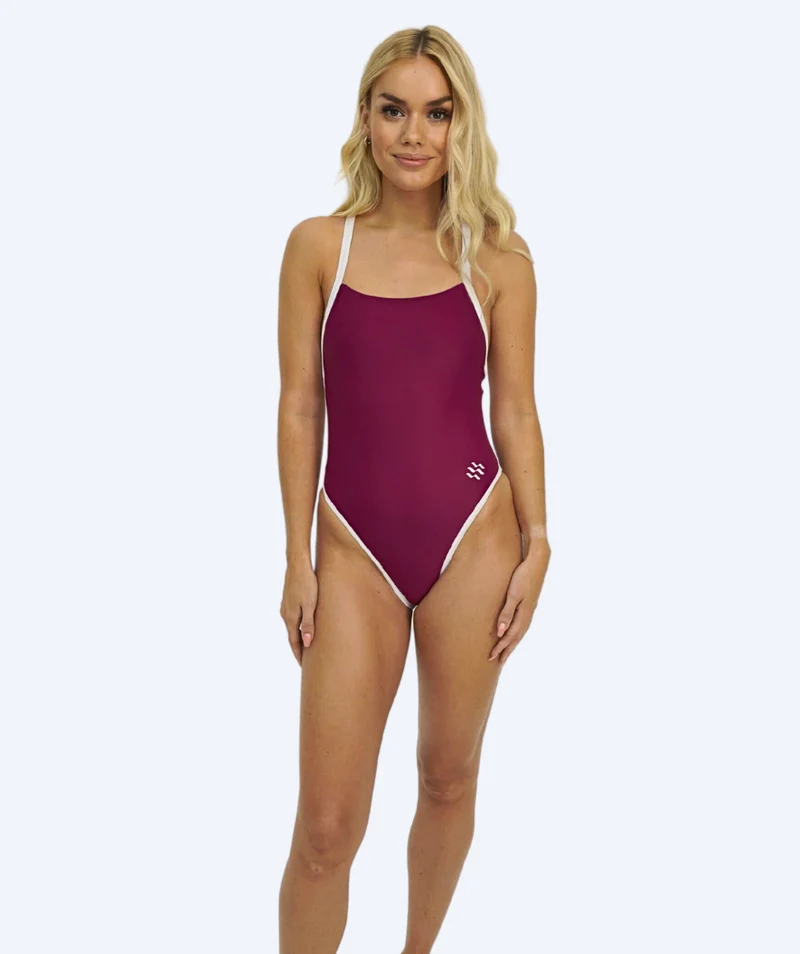 Watery Badeanzug für Damen - Eco Sunkissed Solid - Ruby Red