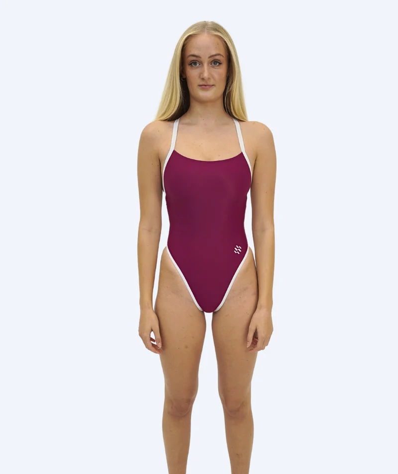 Watery Badeanzug für Damen - Eco Sunkissed Solid - Ruby Red