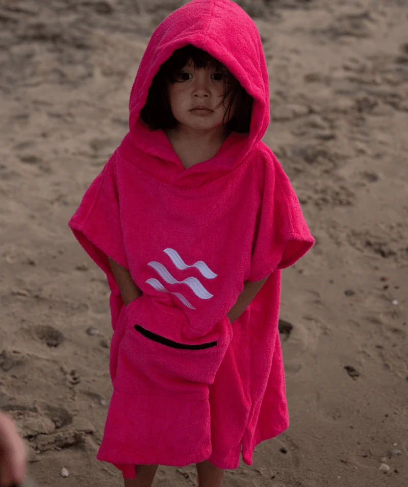 Watery Badeponcho für Kinder (1-6) - Baumwolle - Grau