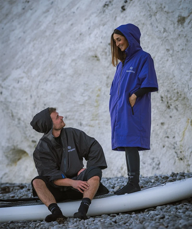 Watery Surf Poncho - Waterproof - Lila