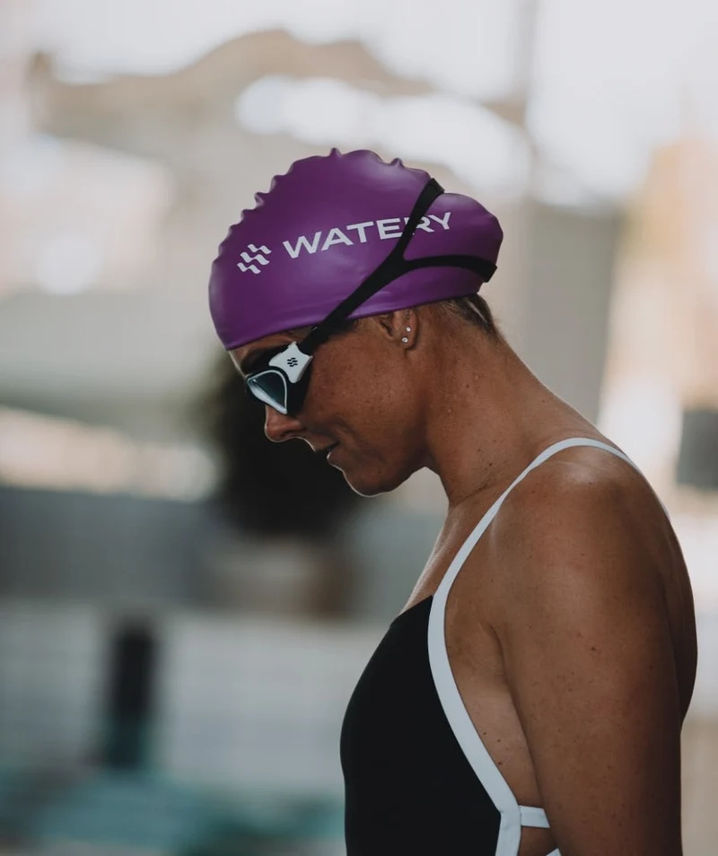 Watery Badekappe (ab 10 Jahre) - Signature - Violet