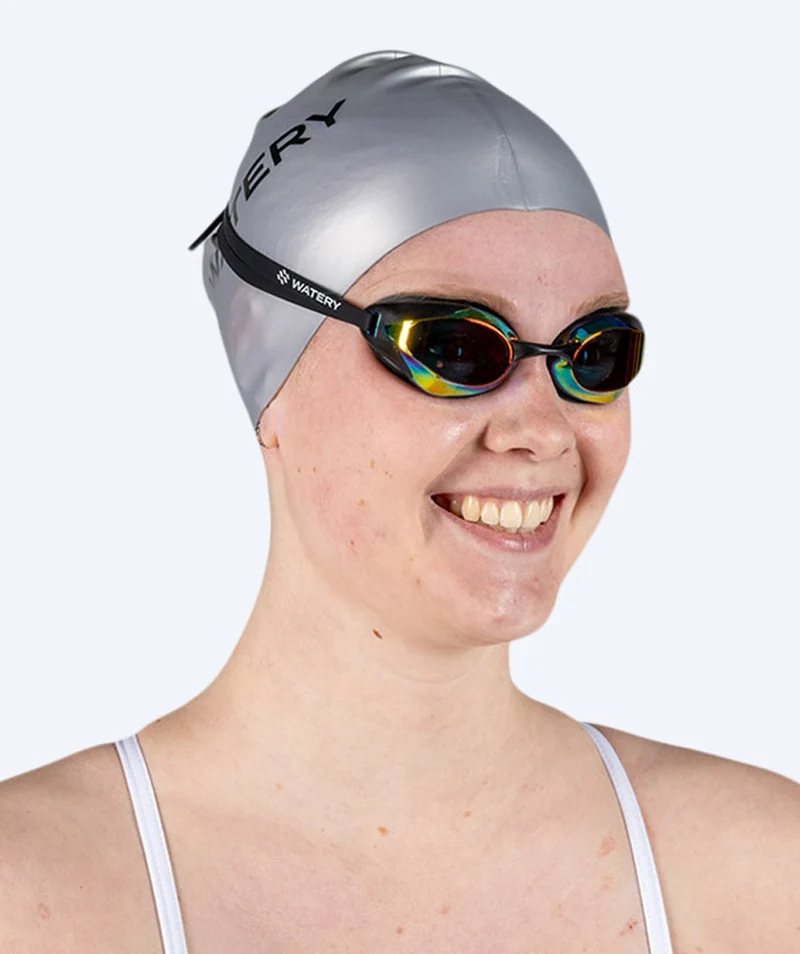 Watery Badekappe (ab 10 Jahre) - Signature - Silber