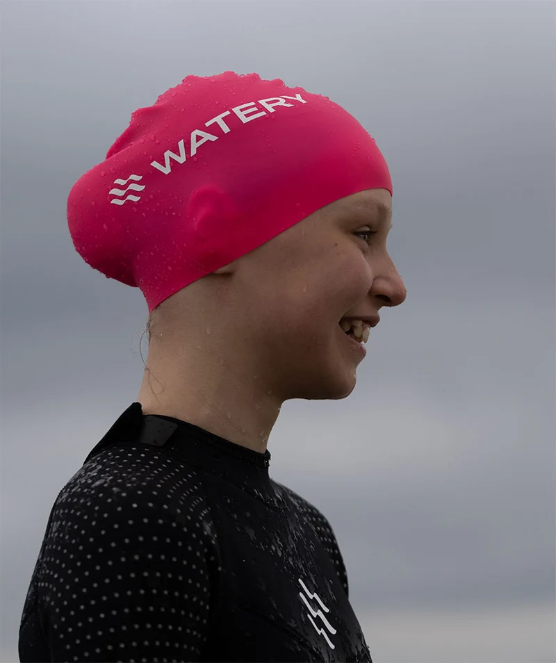 Watery Badekappe (ab 10 Jahre) - Signature - Silber
