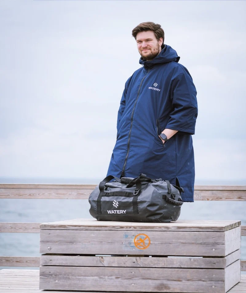 Watery Surf Poncho - Waterproof - Dunkelblau