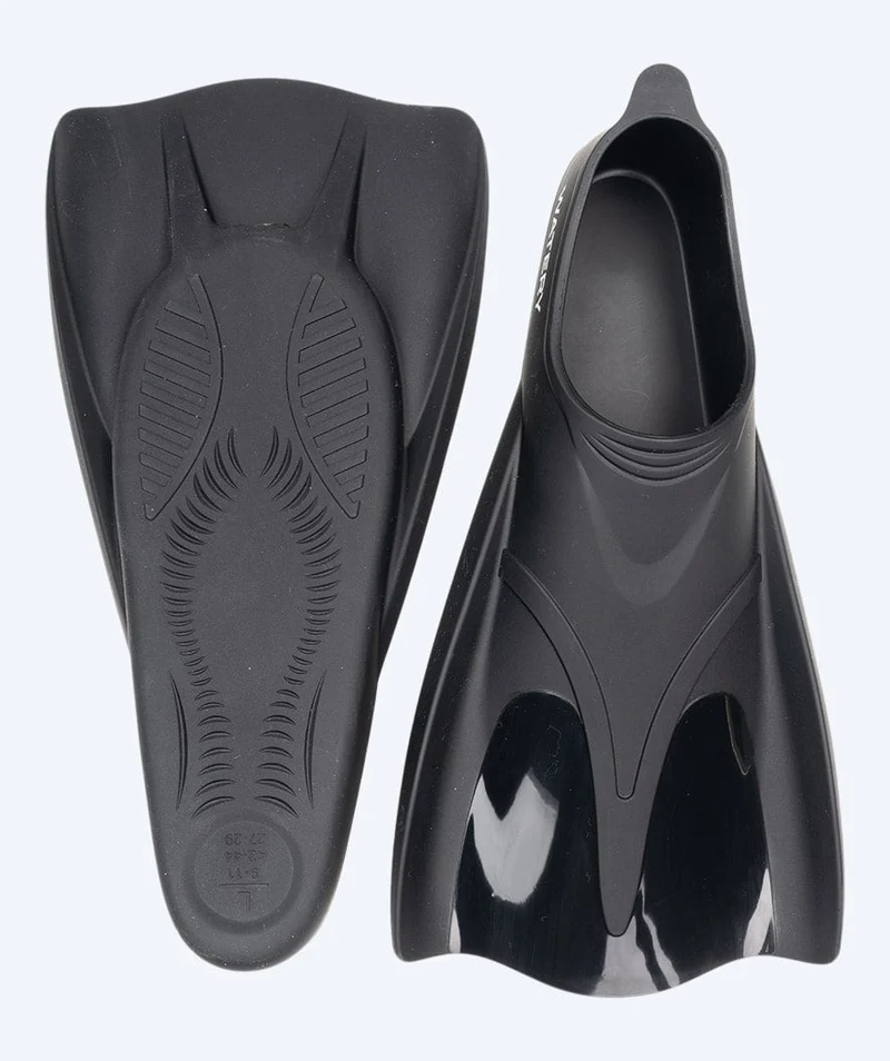 Watery Kurzflosse für Schwimmer - Badger Active - Schwarz