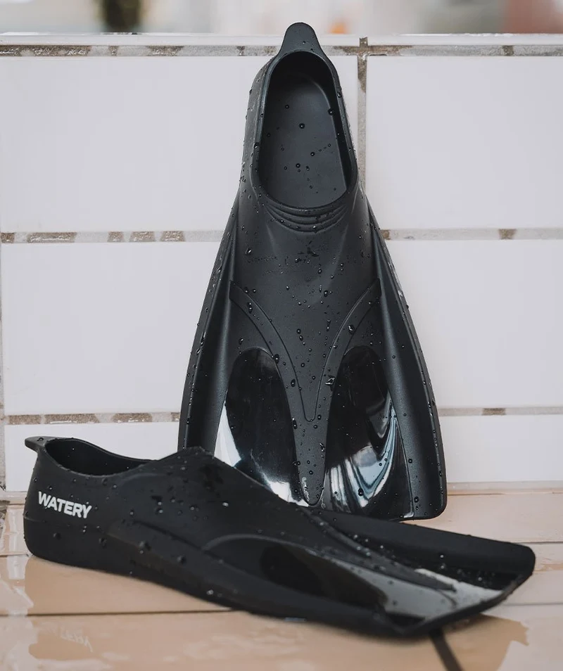 Watery Kurzflosse für Schwimmer - Badger Active - Schwarz