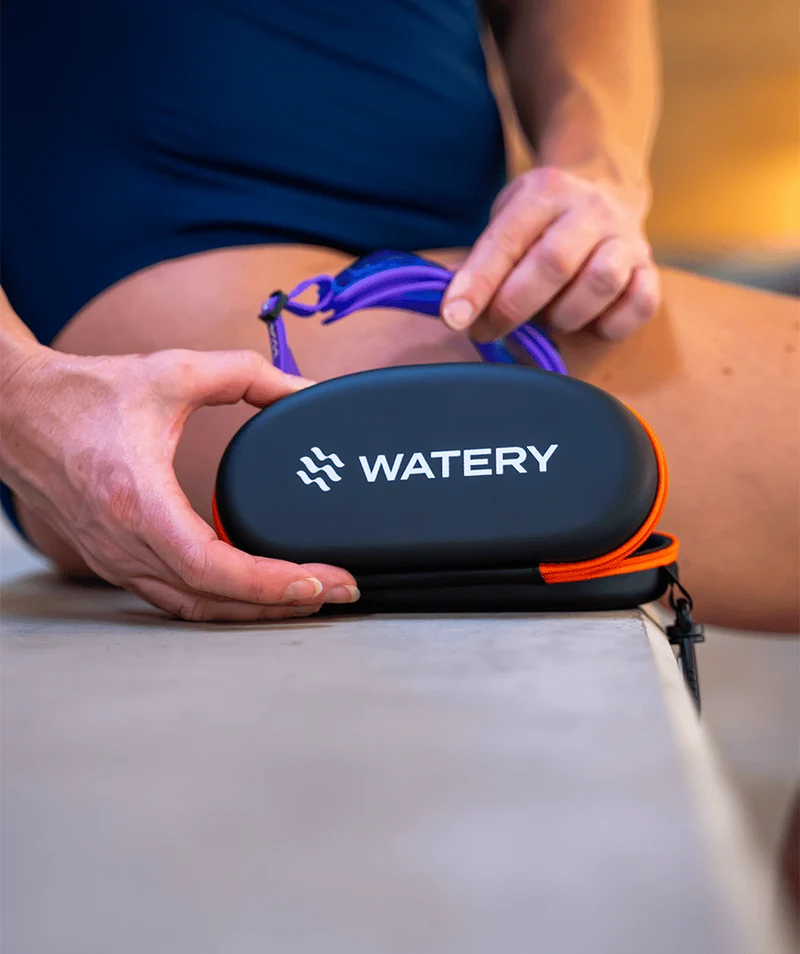 Watery Etui für Schwimmbrillen - Active - Schwarz