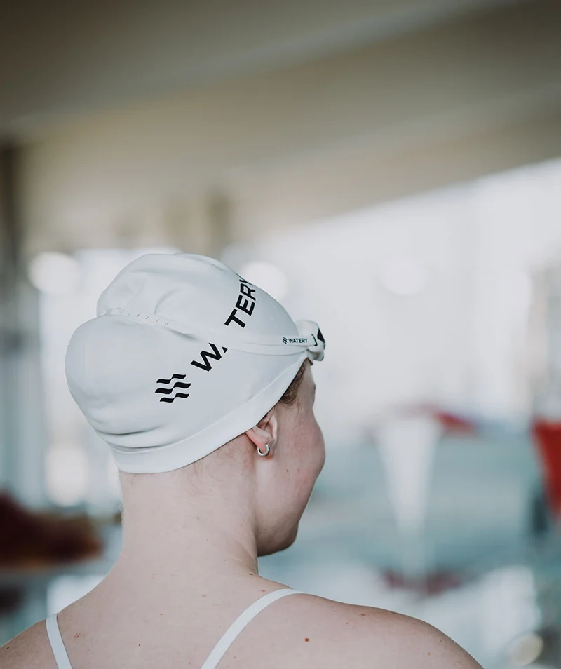 Watery Badekappe (ab 10 Jahre) - Signature - Weiß