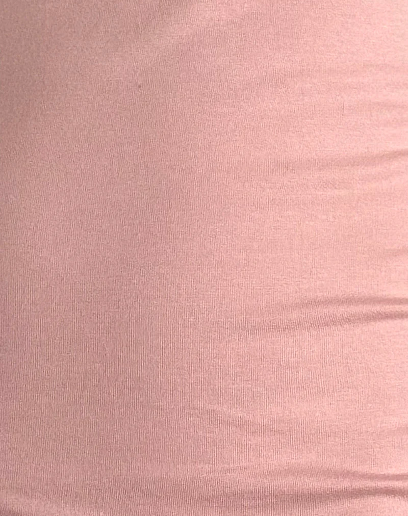 Riniko Minikleid in Pink Lady mit roter Adrenalin-Bindung