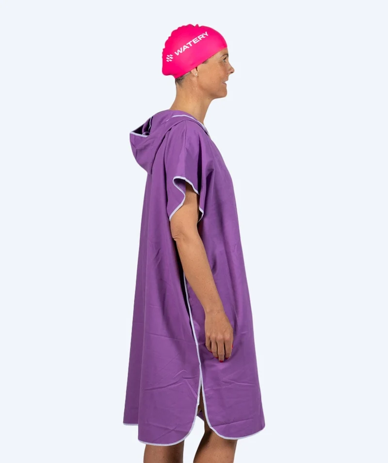 Watery Badeponcho für Erwachsene - Mikrofaser - Lila