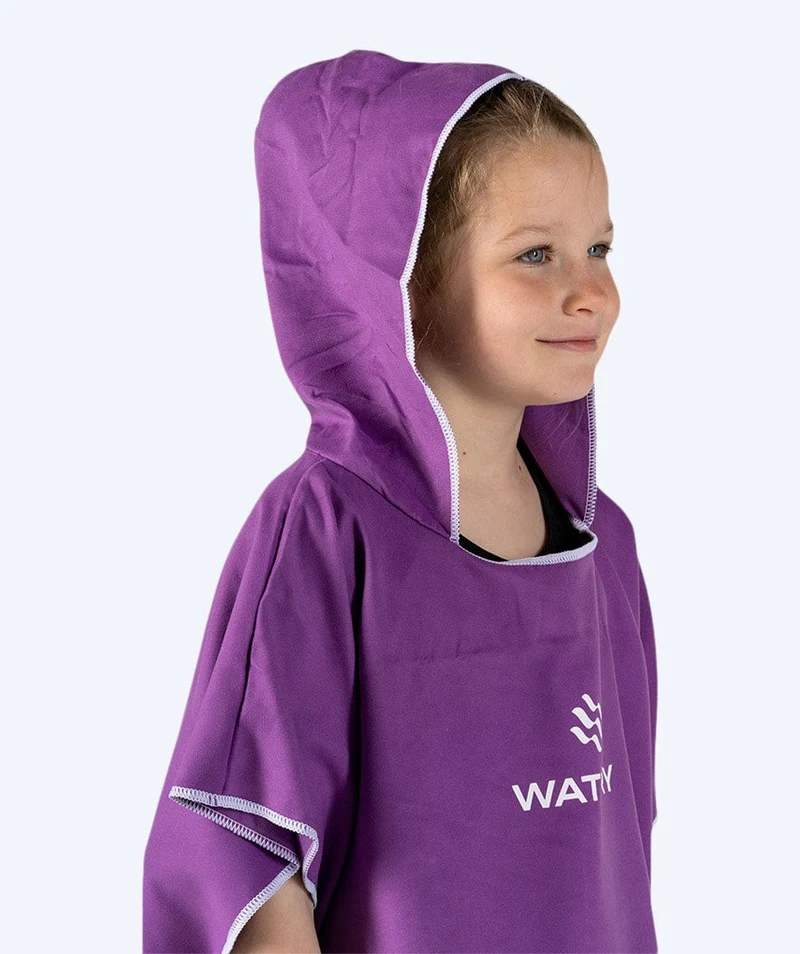 Watery Badeponcho für Junioren (6-15) - Mikrofaser - Lila