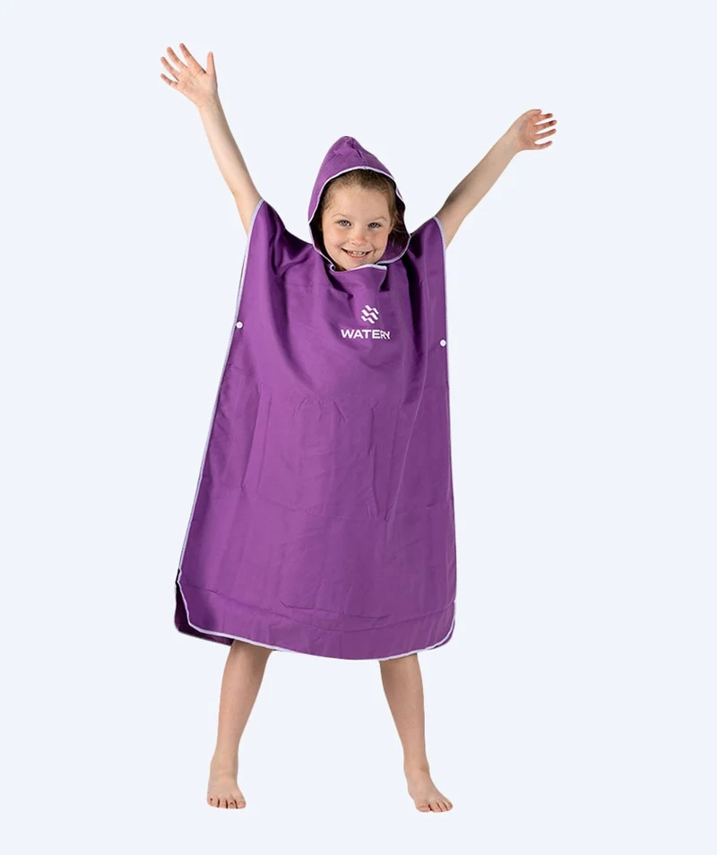 Watery Badeponcho für Junioren (6-15) - Mikrofaser - Lila