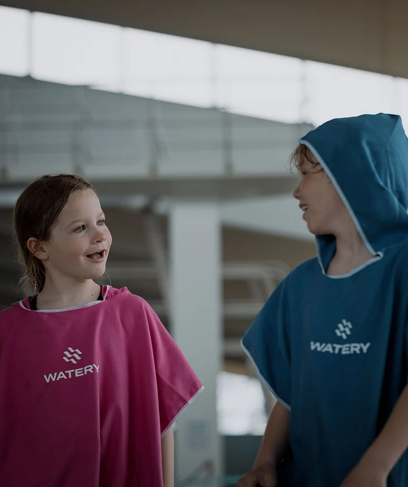 Watery Badeponcho für Junioren (6-15) - Mikrofaser - Lila