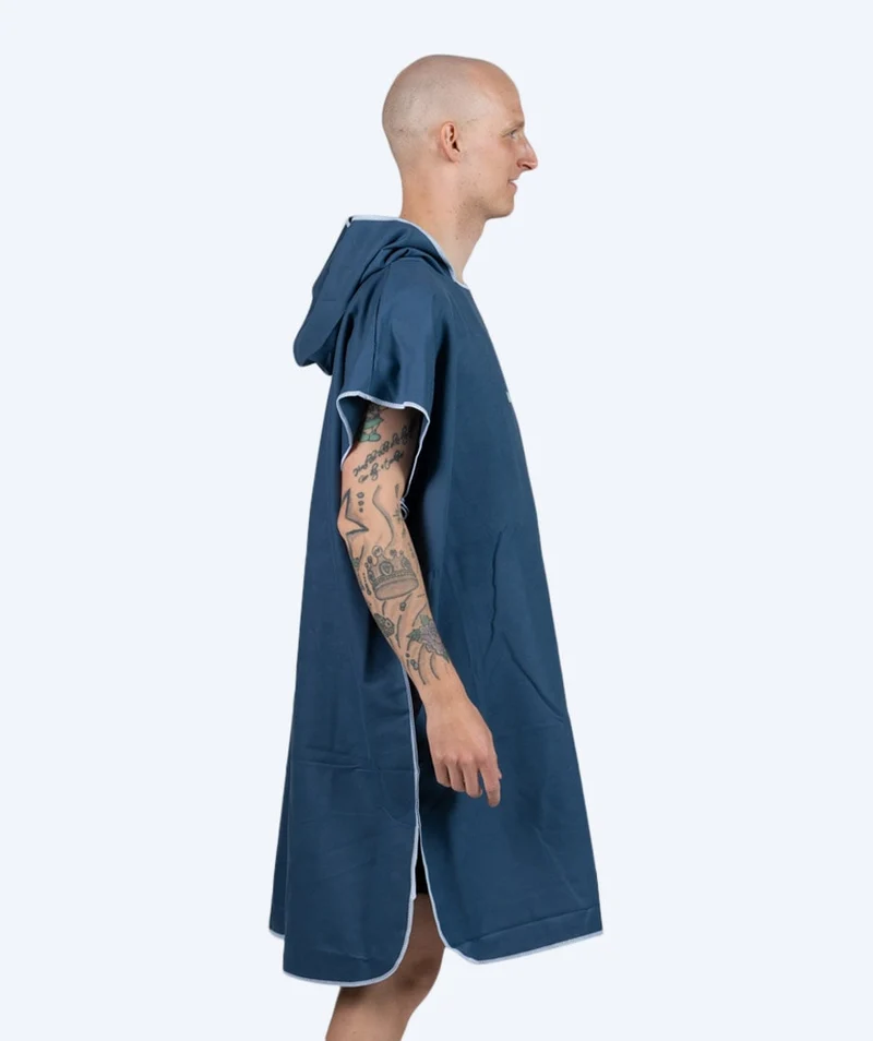 Watery Badeponcho für Erwachsene - Mikrofaser - Dunkelblau
