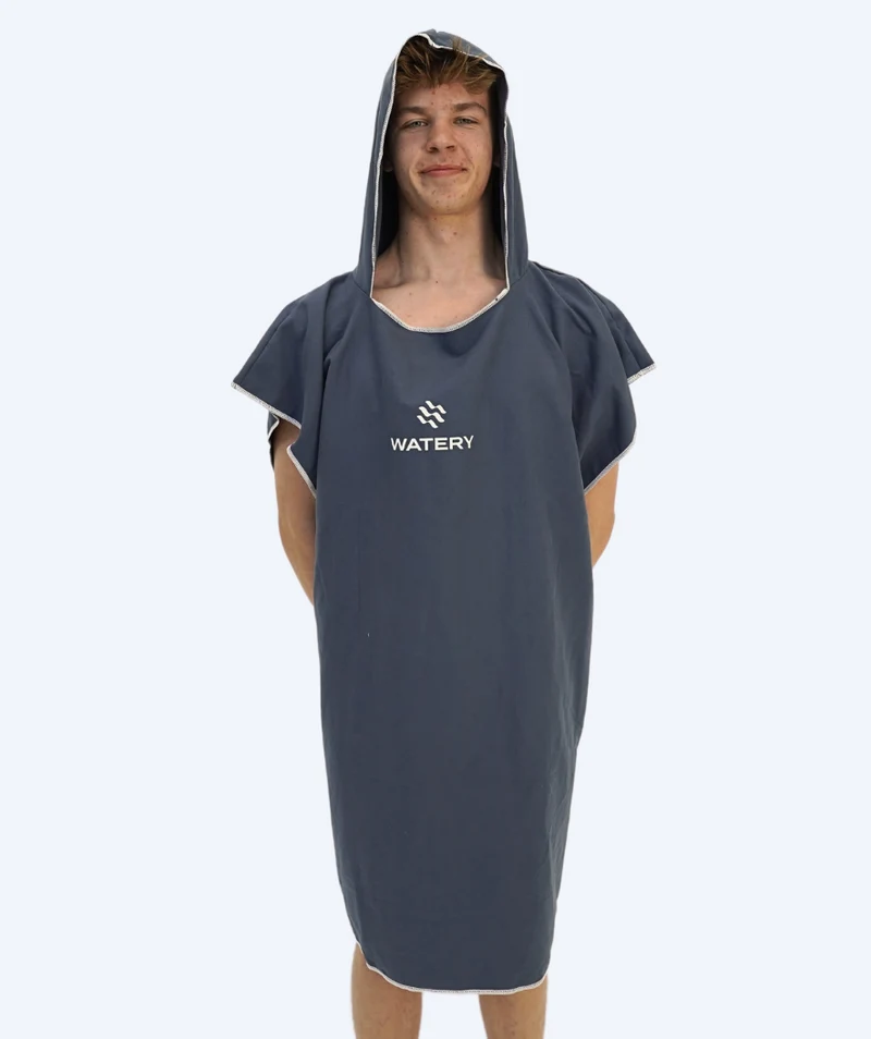 Watery Badeponcho für Erwachsene - Mikrofaser - Dunkelblau