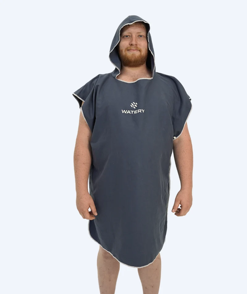 Watery Badeponcho für Erwachsene - Mikrofaser - Dunkelblau