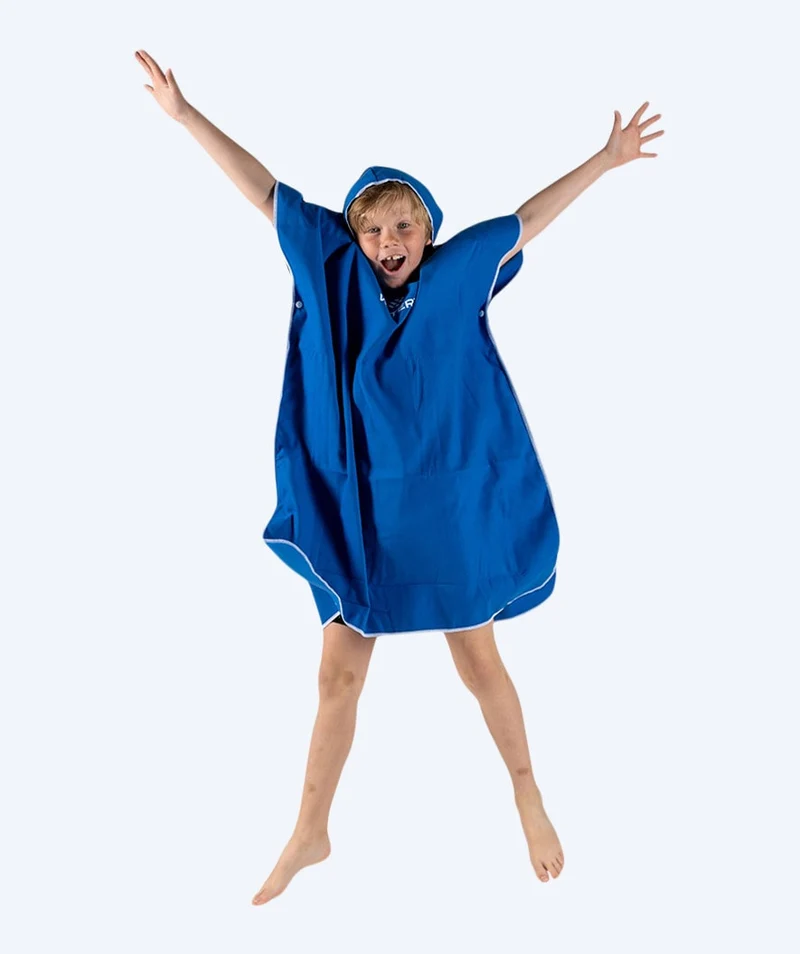 Watery Badeponcho für Junioren (6-15) - Mikrofaser - Royal Blue