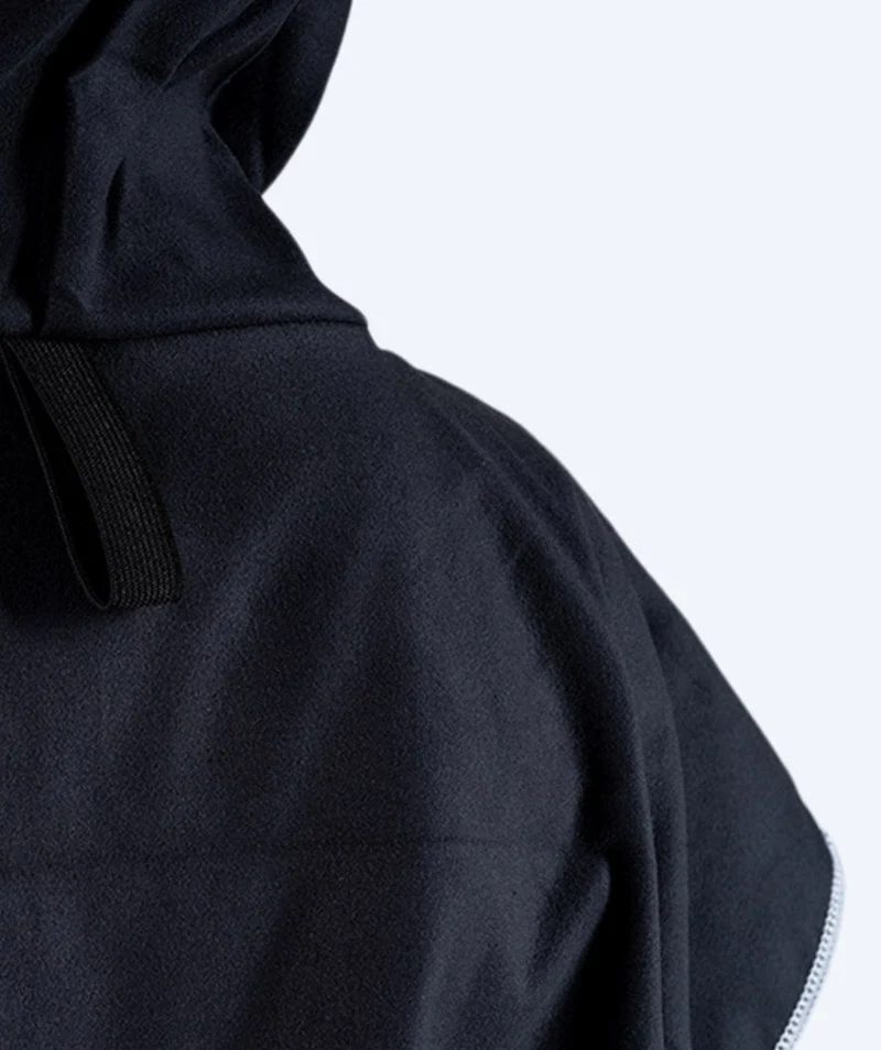 Watery Badeponcho für Junioren (6-15) - Mikrofaser - Schwarz