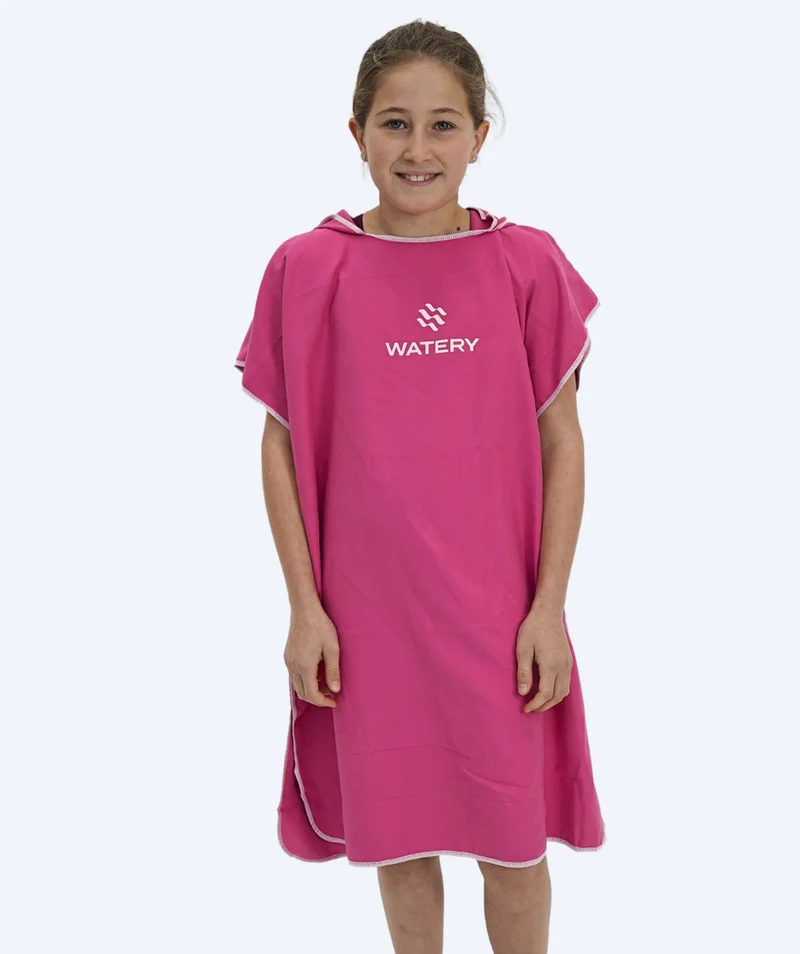 Watery Badeponcho für Junioren (6-15) - Mikrofaser - Rosa