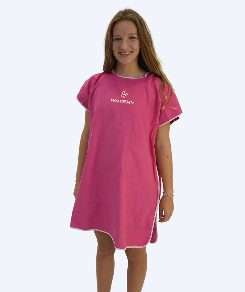 Watery Badeponcho für Junioren (6-15) - Mikrofaser - Rosa
